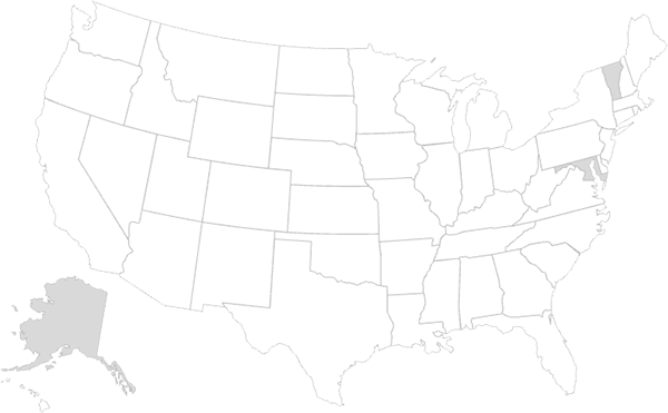 Map of AIM coverage