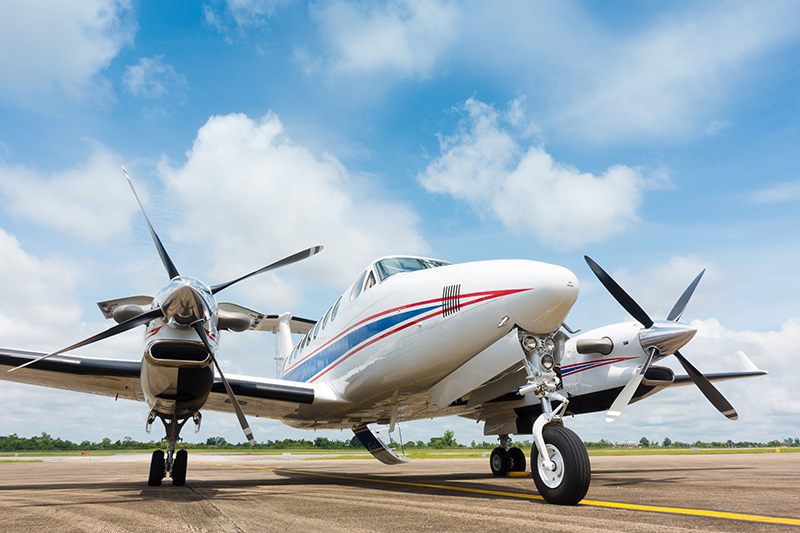 Small airplane that is insured