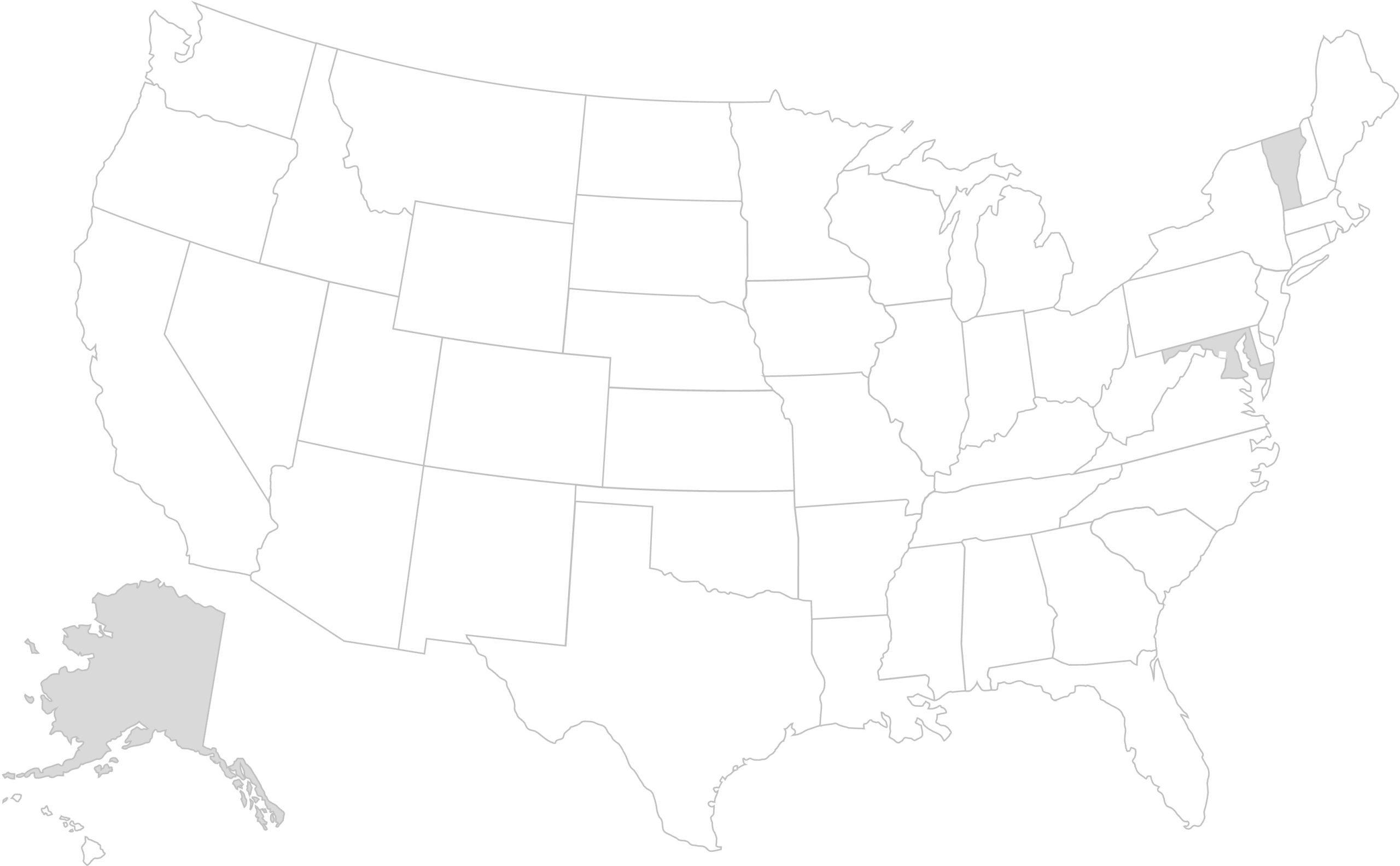 Map of AIM coverage